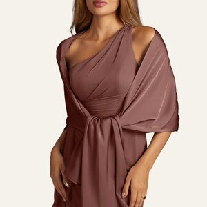 Azazie Brown Wrap Shawl ESPRESSO